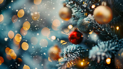 Obraz na płótnie Canvas christmas tree lights