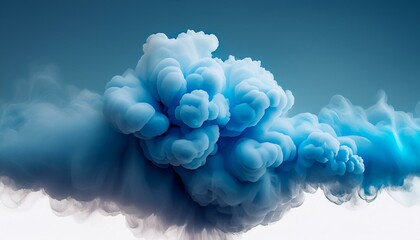 ai generative of a forming cloudy blue clouds