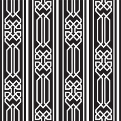 Vector damask seamless retro pattern background polygon geometry cross frame chain crest line. Elegant luxury design for wallpapers, backdrops and page fill