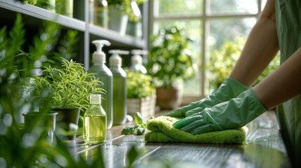 Eco-friendly spring cleaning with natural products