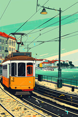 Urban landscape of the city of Lisbon in Portugal
