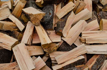  Photo with chopped wood firewood © Yauhen