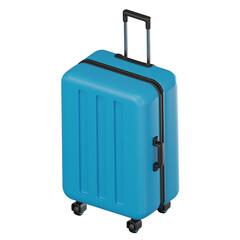 3D Icon of Suitcase for Journey and Tourism. 3D Render