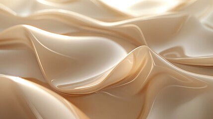 3d render of abstract fluid shapes, close up, sepia background, Gradient light, water ripple, Hd details.