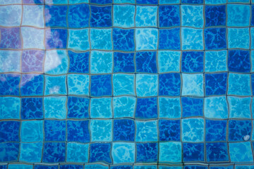 Ripples Distorting the Blue Tile Lining of a Pool for background