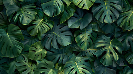 Dark Green Foliage Natural Background