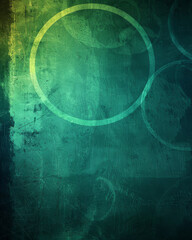 Colourful grunge texture with overlapping vibrant circles.