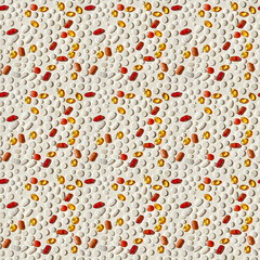 medicine pills background, repeatable seamless background pattern tile
