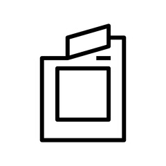 How to tear the drip coffee bag along the dotted line icon