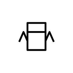 Open drip coffee bag hangers icon