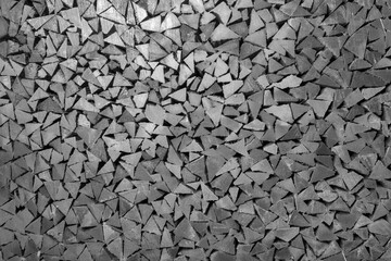 Tesselles  de bois, surface mosaïque 