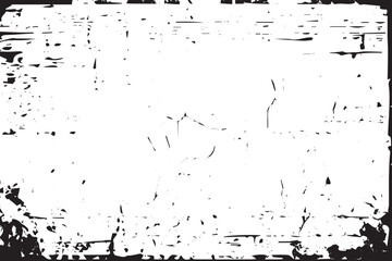 Vintage Grunge Border: Abstract Overlay Texture with Transparent White Elements. Vector Graphic Illustration of Dirty and Damaged Backdrop. vector template for text, posters, banners and backgrounds 
