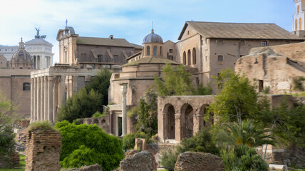 Fototapeta premium Foro Romano Rome Paint