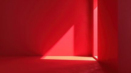 An abstract red studio backdrop for product displays.