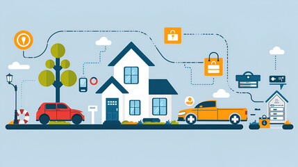 An infographic illustrating the process of obtaining a mortgage, from application to approval and beyond