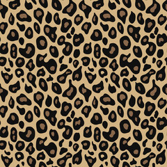 animal leopard print vector background, stylish fashionable design for textiles
