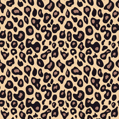 
Animal leopard print vector illustration seamless background for textile, fashion, style