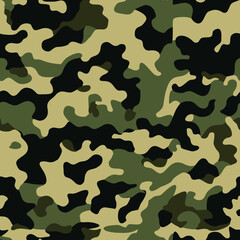 Fototapeta premium light camouflage background, summer green beige pattern