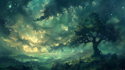 Mysterious art wallpaper, the beauty of Dhamma combined with the wonder that is beautiful and interesting to explore