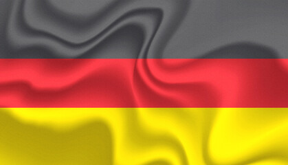 germany national flag in the wind illustration image