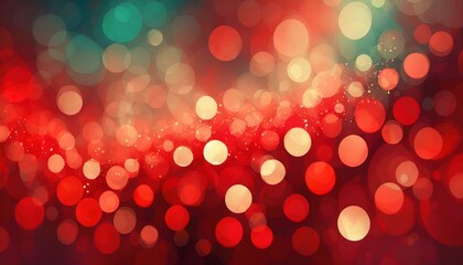 abstract red background with bokeh