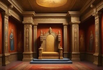 Oil painting an 8k highly detailed ancient throne  (54)