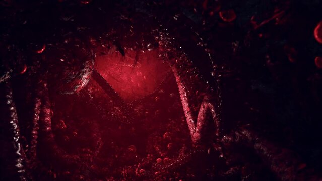 Voodoo Horror with red tentakles