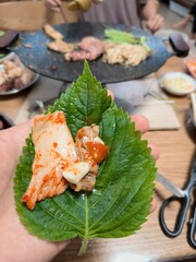 Close ups of barbecue scenes