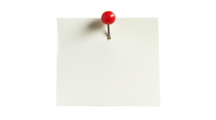 Pinned blank paper note