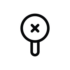 Simple Wrong icon. The icon can be used for websites, print templates, presentation templates, illustrations, etc