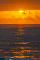 Superb sunrise on a pretty beach in Punta Cana in the Dominican Republic