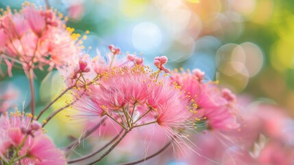 Close up of pink flower with blurred background - Powered by Adobe