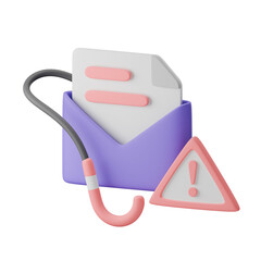 3D Cyber Security Icon