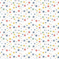 Fototapeta na wymiar small stars, repeatable seamless background pattern tile 