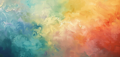 Soft gradients of oil paints merging together seamlessly, casting a dreamlike aura over the...