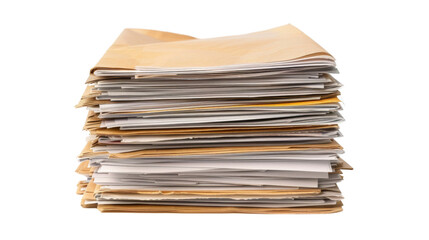 Stack of business documents papers