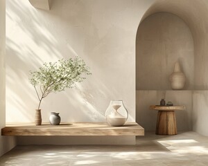 Thoughtprovoking wallpaper showcasing a minimalist abstract sand clock, emblematic of the slow living lifestyle and mindful reflection