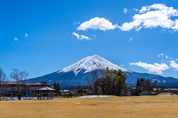 Mount Fuji view from Yagizaki Park, Japan