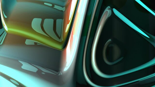 Neon light motion, computer-generated design element. No AI usage