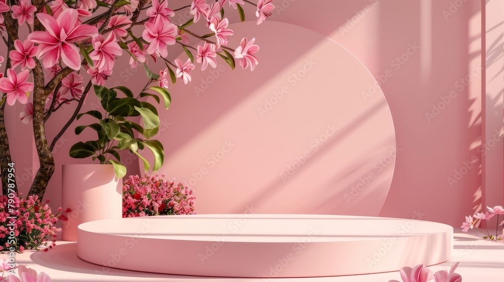 Fototapete the backdrop is designed in a natural beauty shape with geometric shapes that make it suitable for p