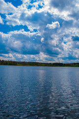 clouds over the river