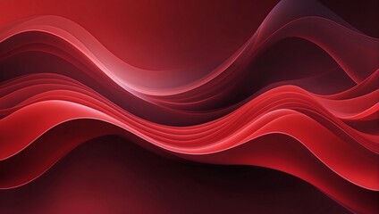 Abstract wavy background with dynamic effects in vibrant red tones.