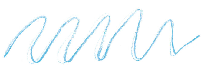 light blue pencil strokes isolated on transparent background