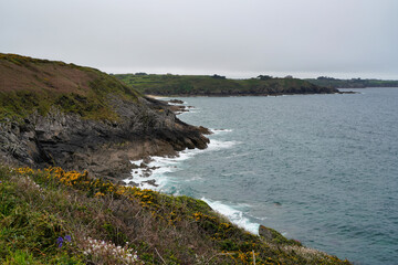 Fototapeta na wymiar The coast of Brittany near Cancale.