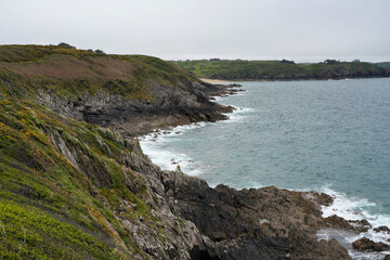 Fototapeta na wymiar The coast of Brittany near Cancale.