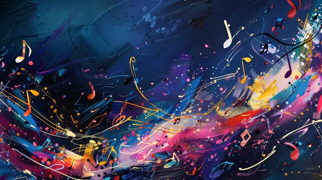 World Music Day Abstract background Generative AI