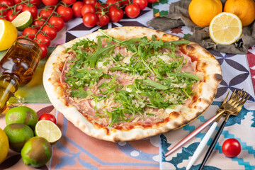 pizza with vegetables