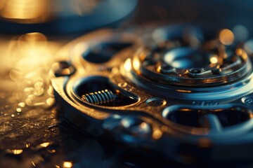 Close up of a spinning Fidget spinner, fidget spinner stress relieving toy, AI generated