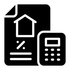 property tax glyph icon