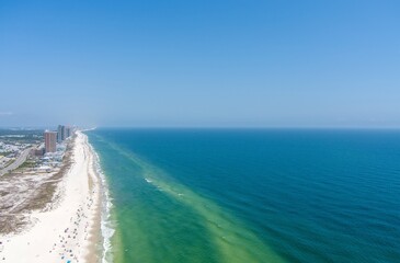 Aerial view of Gulf Shores, Alabama